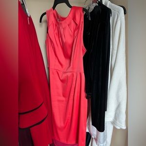 Orange sleeveless dress